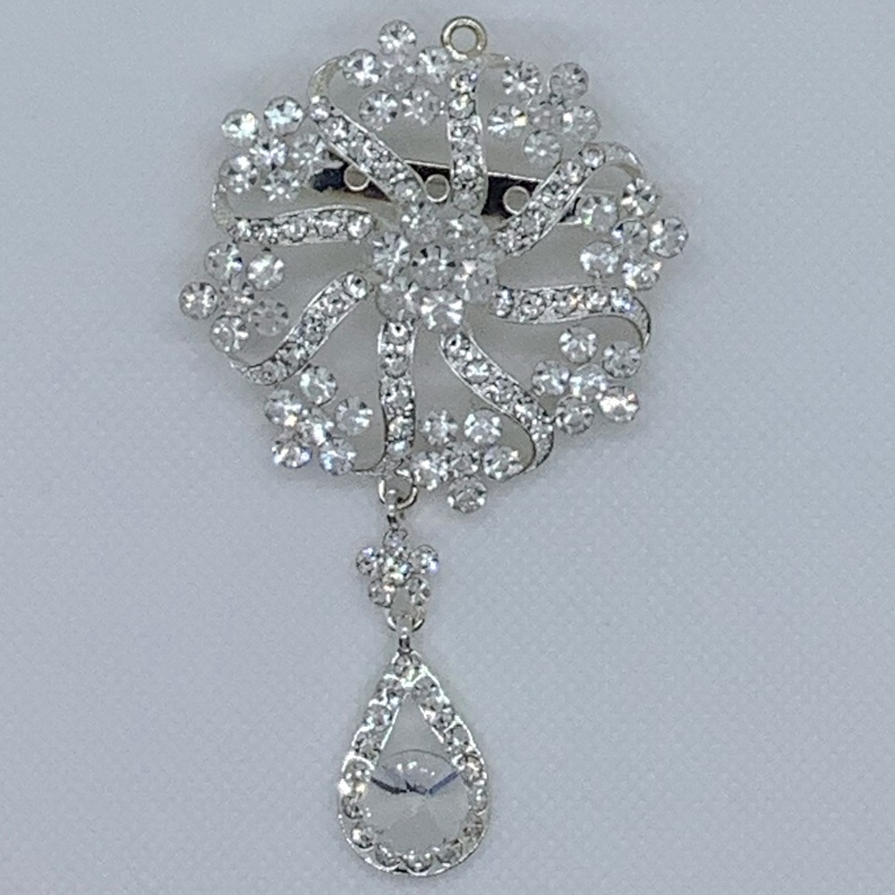 Stunning Large Crystal Brooch / Pendant